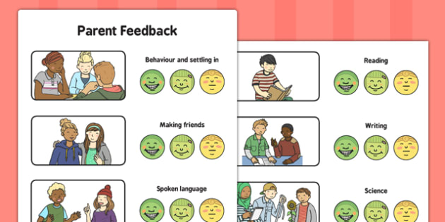 FREE!  Parent Feedback (teacher made)