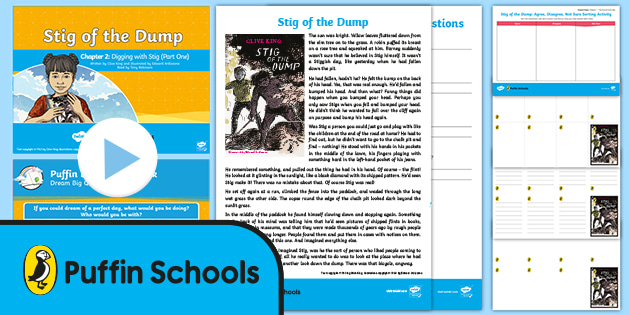 FREE! - Daily Reading: Stig of the Dump - Chapter 2 (Part One) Activity ...