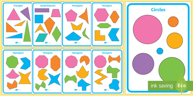 2D Shape Posters Portuguese (professor feito) - Twinkl