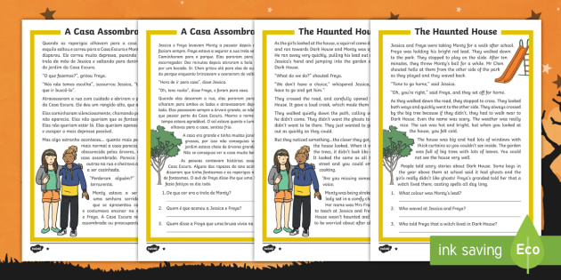 The Haunted House Differentiated Reading Comprehension Activity