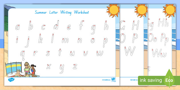 Summer Letter Formation Activity