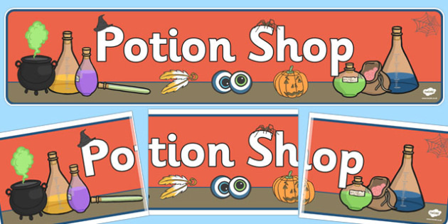 Potion Shop Display Banner (teacher made)