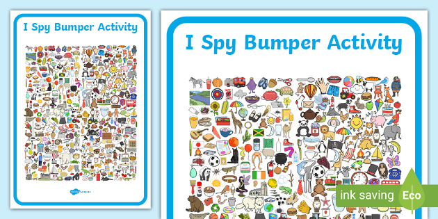 I Spy With My Little Eye Bumper Activity (teacher made)