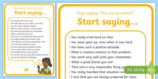 Ways To Say You Are So Smart Display Poster