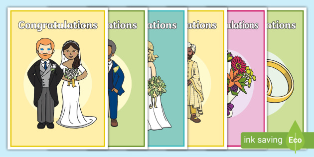 FREE! - Wedding Card Templates (teacher made)