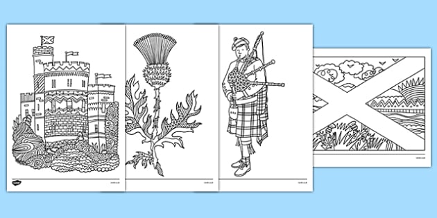 Robert Burns Colouring Pages Teacher Made - vrogue.co