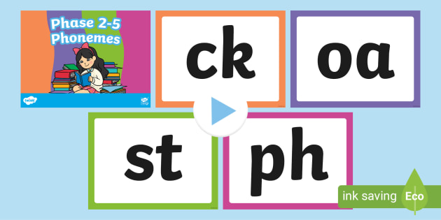 Phase 2-5 Phoneme Phonics PowerPoint (teacher made)