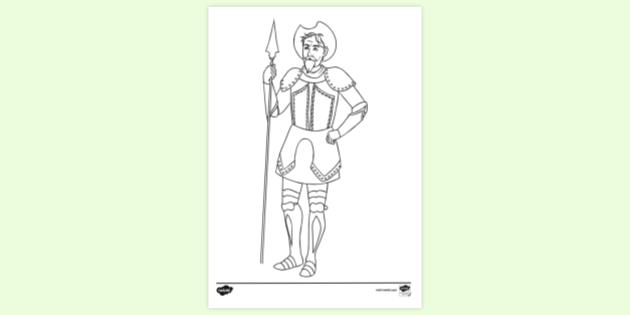 FREE! - Don Quixote Colouring Page | Colouring Sheets