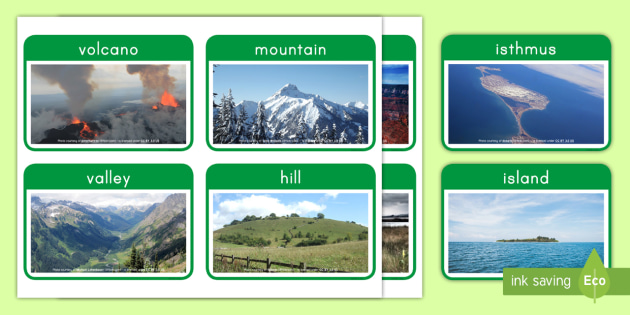 pictures of landforms with definitions