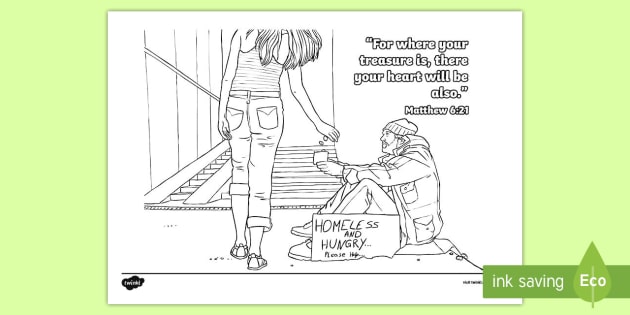 Matthew 6 Verse 21 Mindfulness Coloring Page Teacher Made