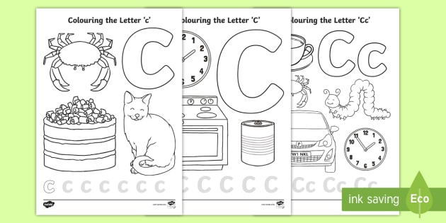 Alphabet Letter C Coloring Pages For Adults - Letter C Coloring Page Instant Pdf Download Alphabet Etsy
