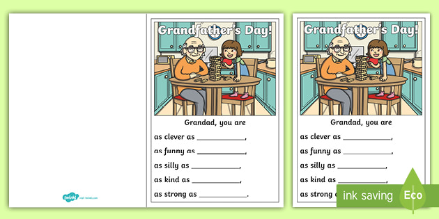 grandfather's day card