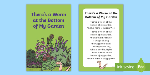 There S A Worm At The Bottom Of My Garden Nursery Rhyme Ikea