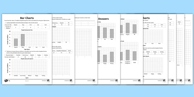 drawing bar chart, line chart and pie chart Stock Photo - Alamy