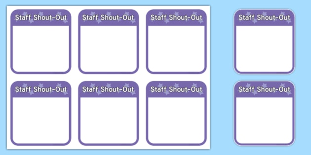 👉 Staff ShoutOut Editable Notes