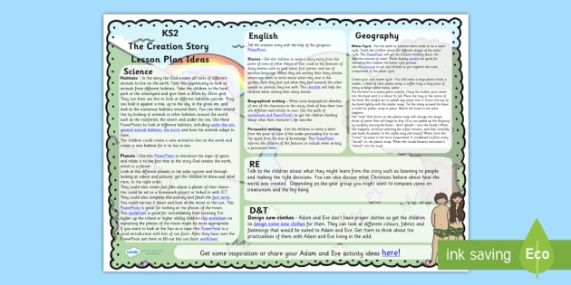 The Creation Story Lesson Plan Ideas KS2 - religion, lesson plan