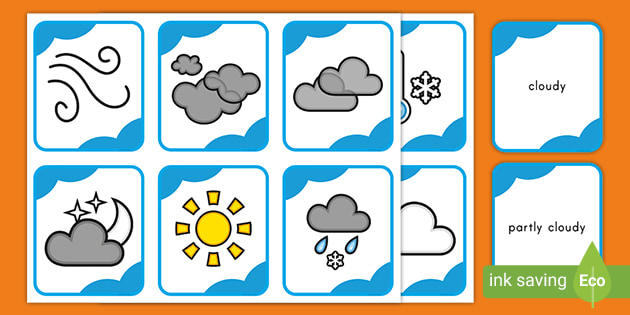 simple weather map for kids