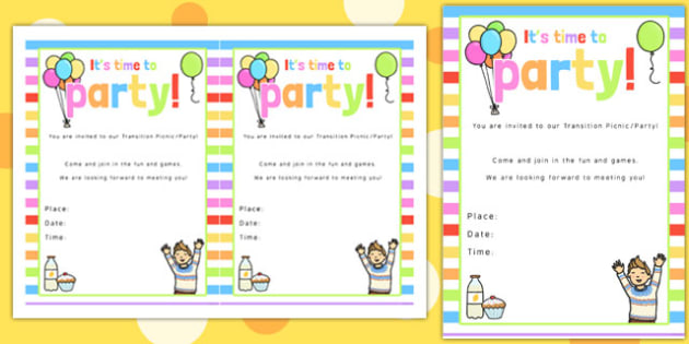 Cute Baby Shower Invitation Template With Letters And Rainbow