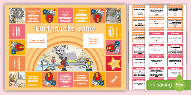 Earthquakes Science Board Game (teacher Made)