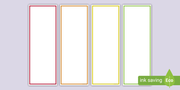 Design Your Own Bookmarks - Blank Templates (Teacher-Made)