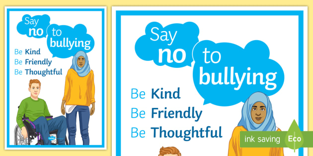 anti bullying posters for schools