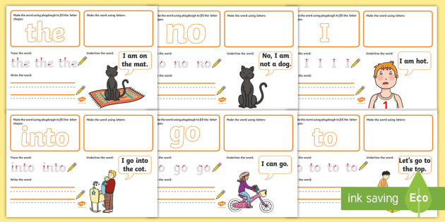 Australia Phase 2 Tricky Words Make Read Write Activity Mat