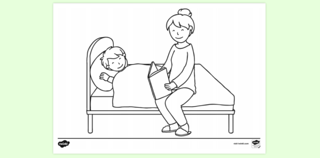 bedtime stories coloring pages