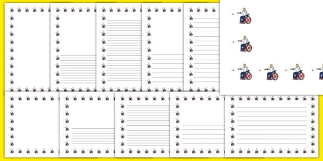 The Paralympics Boccia Page Borders