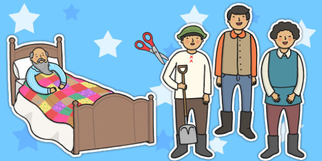 The Farmer and His Sons Story Cut Outs (teacher made)