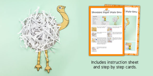 Shredded Paper Plate Emu Craft australia, shredded paper, plate, emu Shredded Paper Plate Emu Craft australia, shredded paper, plate, emu
