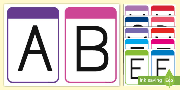 Upper Case Alphabet Flashcards 