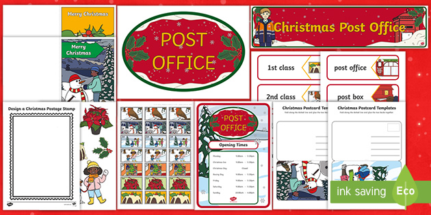 Christmas Post Office Role Play Pack (teacher made) - Twinkl