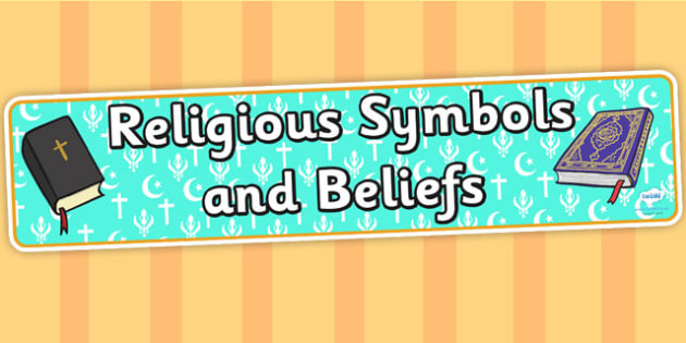 Religious Symbols And Beliefs Display Banner Teacher Made 2842