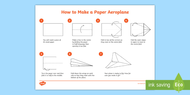 Printable Paper Airplane Template from images.twinkl.co.uk