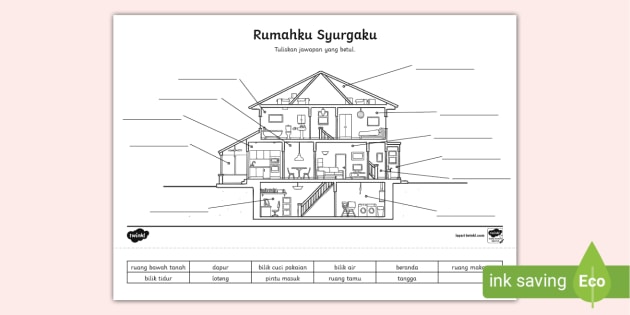 Lembaran Kerja Bahagian dalam Rumah (teacher made)