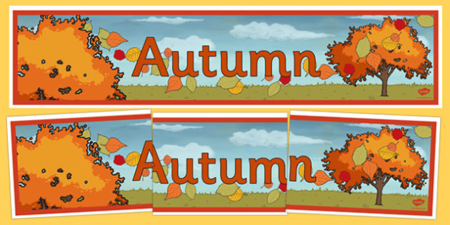 Autumn Display Banner Teacher Made