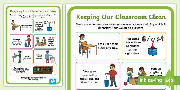 essay on how to keep classroom clean