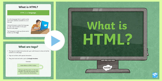 What Is HTML? PowerPoint (teacher Made)