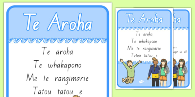 Te Aroha A4 Display Poster