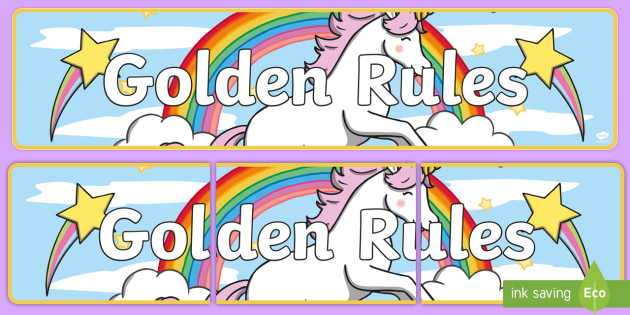 Golden Rules Display Banner | Golden Rules Classroom Display