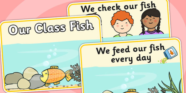 Our Class Fish Display Posters No Tank - our class fish, display posters