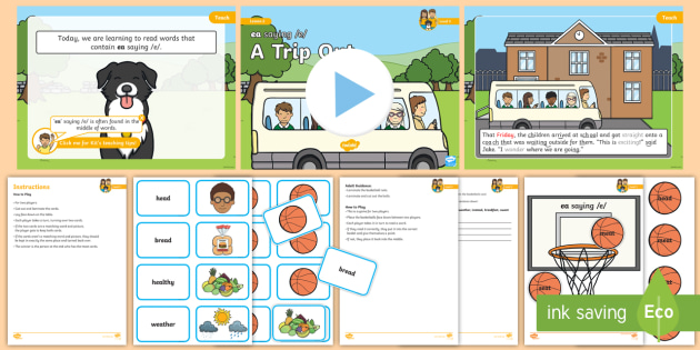 ea words phonics primary resources teacher made