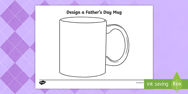 KS1 Design a Father's Day Mug (teacher made)