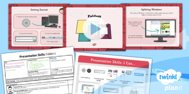 Computing: PowerPoint Presentation Skills: Folders Year 2 Lesson Pack