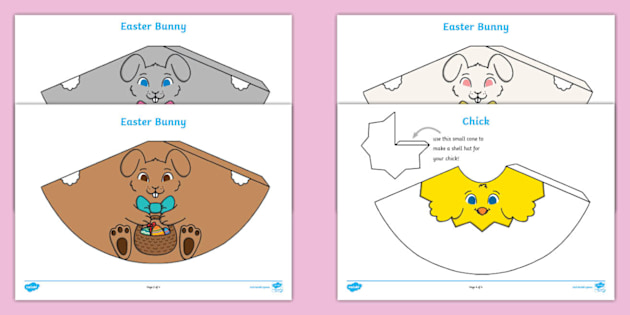 イースターのペーパークラフト | 動物 | 幼児の教材