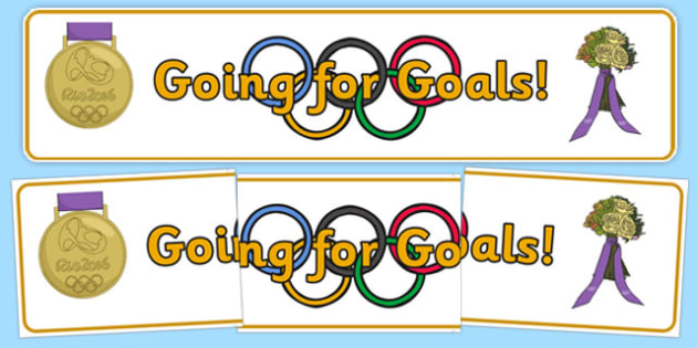 precursive the olympics going for goals display banner