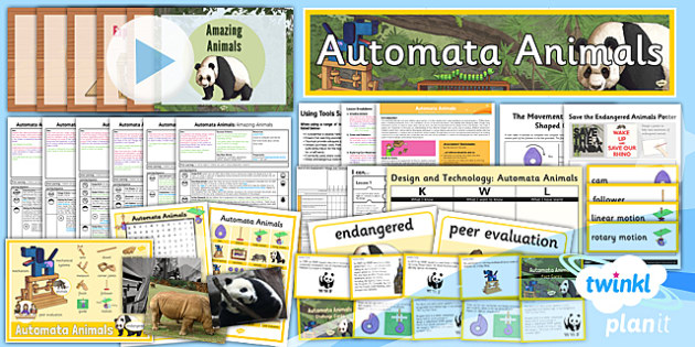 Design and Technology: Automata Animals UKS2 Unit Pack