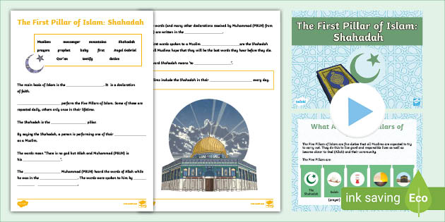 The First Pillar Of Islam Shahadah Ks2 Resource Pack