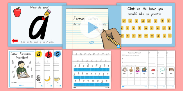 formation handwriting interactive Letter Formation  Resource Pack Cursive Handwriting Tasmania