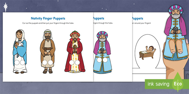 Nativity puppets hot sale